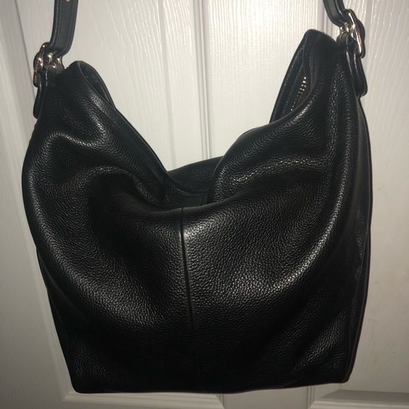 Black pebbled leather coach bucket bag - Picture 3 of 3
